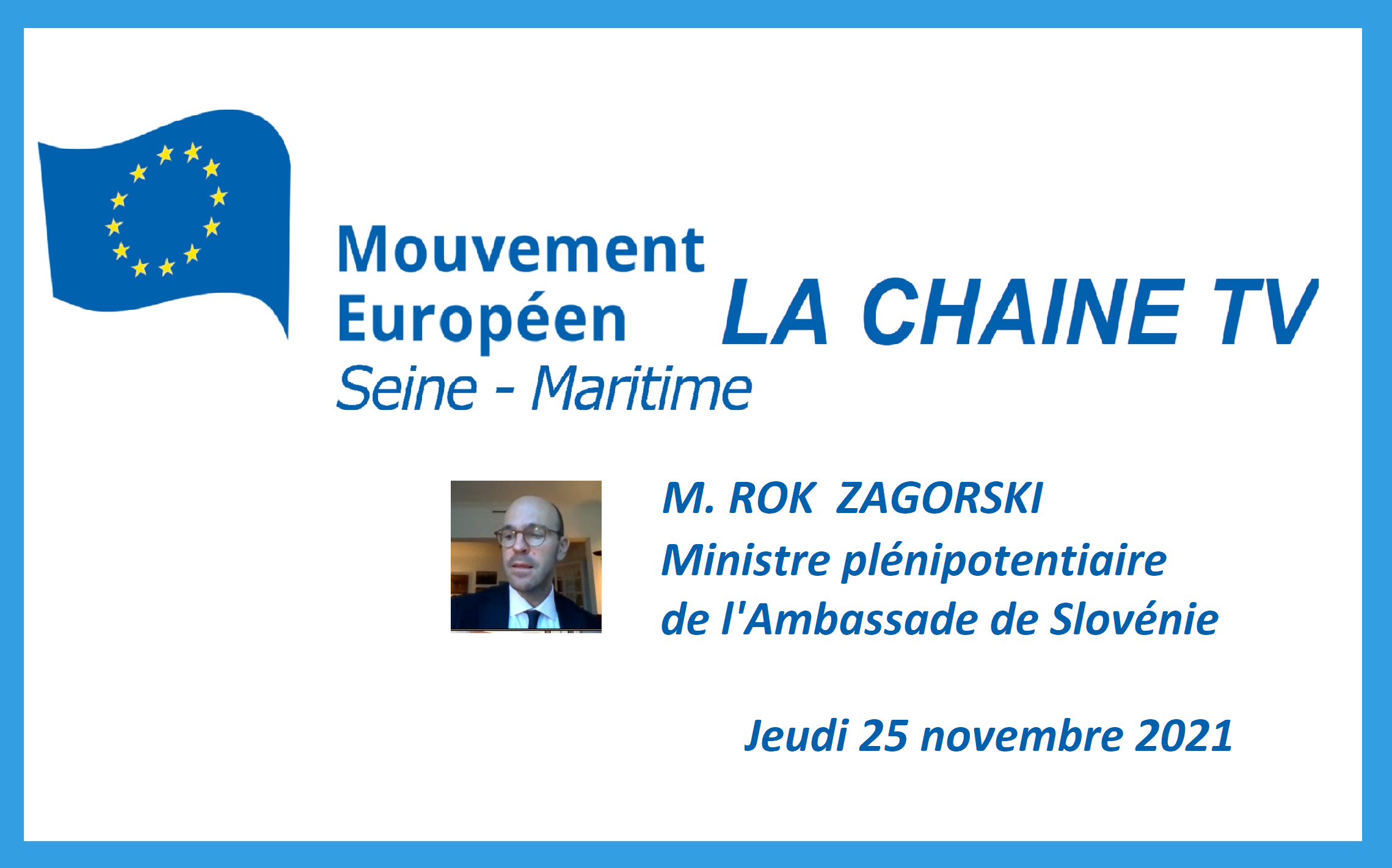 Compte rendu de la visioconférence avec M. Rok Zagorski, premier